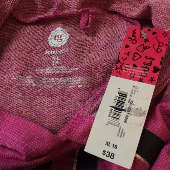 TG Total Girl Pink Graphic Print Hoodie Top - Picture 6 of 7